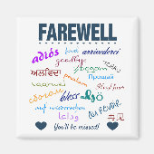 Vaarwel - Vaarwel, je zult gemist worden Magneet (Voorkant)