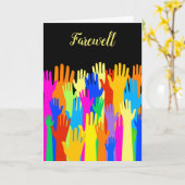 Vaarwel Varewell Community of Diverse Hands Kaart (Gele Bloem)