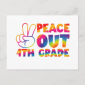 Vaarwel Vierde Klas Tie Dye Laatste Dag 4e Klas  Briefkaart (Voorkant)