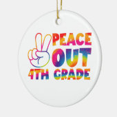 Vaarwel Vierde Klas Tie Dye Laatste Dag 4e Klas  Keramisch Ornament (Links)