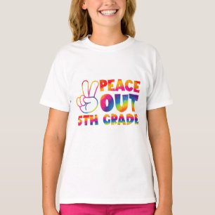 Vaarwel vijfde klas tie-dye laatste dag 5e klas  t-shirt