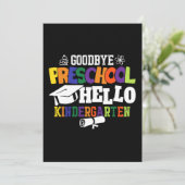 Vaarwel voorschool Hallo Kindergarten PrekK Kaart (Staand voorkant)