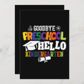 Vaarwel voorschool Hallo Kindergarten PrekK Kaart (Voorkant / Achterkant)
