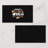 Vaarwel voorschool Hallo Kindergarten PrekK Visitekaartje (Voorkant / Achterkant)