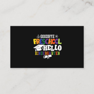 Vaarwel voorschool Hallo Kindergarten PrekK Visitekaartje
