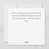 Vaarwel vrede aan 2020 Mooie volks kunst duiven Feestdagenkaart (Achterkant)