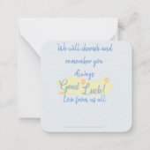 Vaarwel! We zullen je missen Notitiekaartje (Achterkant)