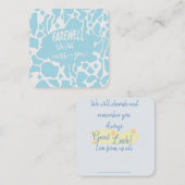 Vaarwel! We zullen je missen Notitiekaartje (Voorkant / Achterkant)