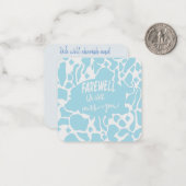 Vaarwel! We zullen je missen Notitiekaartje (Voorkant / Achterkant in situ)