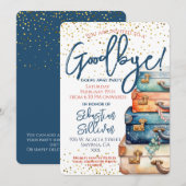 Vaarwel weggaan feest kaart (Voorkant / Achterkant)