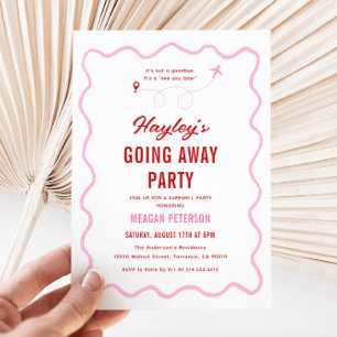 Vaarwel weggaan feest kaart