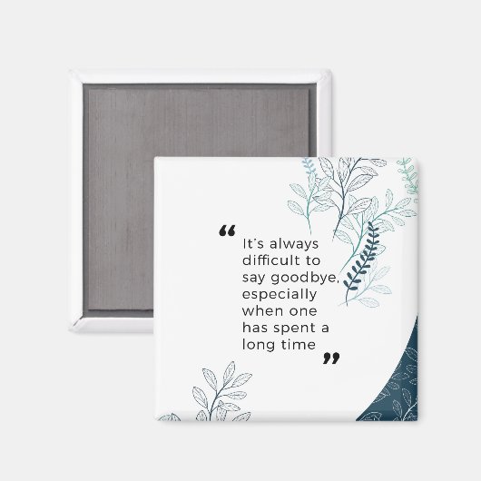 Vaarwel wensen magneet (Voorkant / Achterkant)