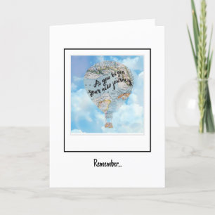 Vaarwel Wenskaart reis Bedankkaart