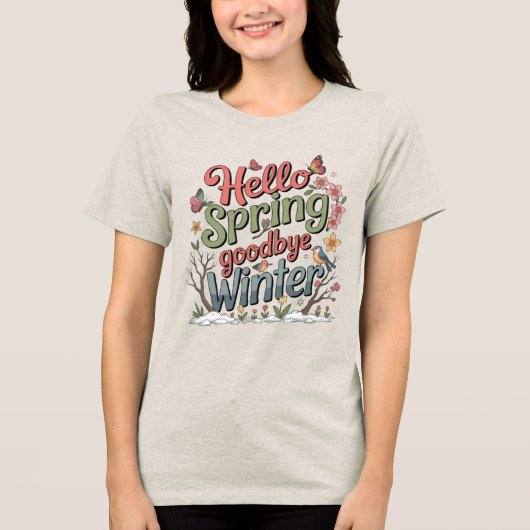 Vaarwel Winter, Hallo Zonneschijn – T-shirt (Voorkant)