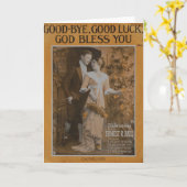 Vaarwel, zegent het Goede Geluk, God u Kaart (Gele Bloem)