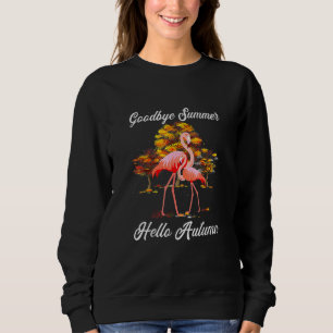 Vaarwel Zomer Hallo Herfst Esdoorn Flamingo Blad F Trui