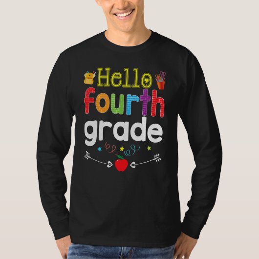 Vaarwel zomer Hallo vierde graad vierde graadmeter T-shirt (Voorkant)