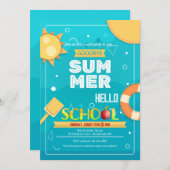 Vaarwel Zomeruitnodiging Kaart (Voorkant / Achterkant)