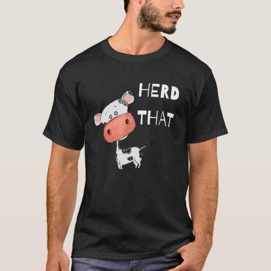 Vaarzen Koe Pun Kudde Dat T-shirt (Voorkant)