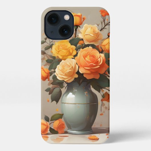 Vaas bloemen iPhone Case iPhone Hoesje (Achterkant)