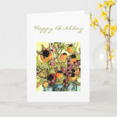 Vaas & bloemen kaart (Gele Bloem)