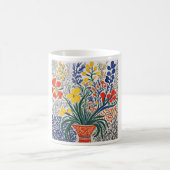 Vaas en wilde bloemen koffiemok (Center)