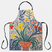 Vaas en wilde bloemen schort (Voorkant)