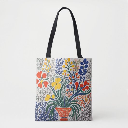 Vaas en wilde bloemen tote bag (Voorkant)