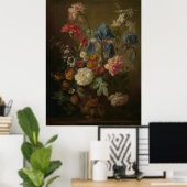Vaas in Bloemen van Jan van Huysum Poster (Thuiskantoor)