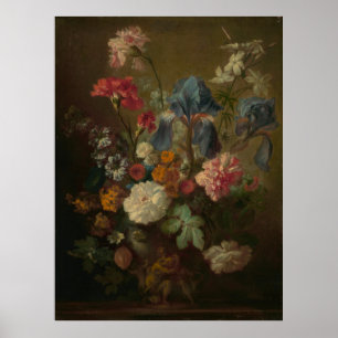Vaas in Bloemen van Jan van Huysum Poster