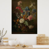 Vaas in Bloemen van Jan van Huysum Poster (Keuken)
