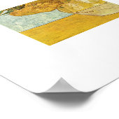 Vaas met 12 zonnebloemen van Gogh Origineel aspect Poster (Hoek)