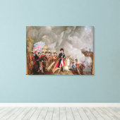 Vaas met afbeelding van Wellington Canvas Afdruk (Insitu (Houten vloer))