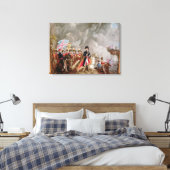 Vaas met afbeelding van Wellington Canvas Afdruk (Insitu (Slaapkamer))