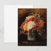 Vaas met anjers door Vincent van Gogh (Voorkant / Achterkant)