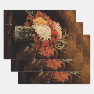 Vaas met anjers door Vincent van Gogh Inpakpapier Vel