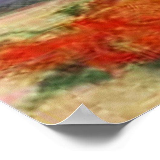 vaas met anjers en andere bloemen van Gogh Poster (Hoek)