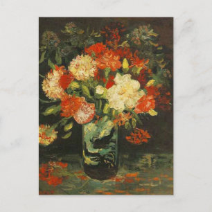 Vaas met anjers Vincent van Gogh Briefkaart