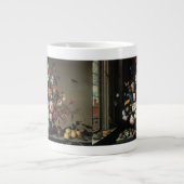 Vaas met bloemen bij een venster, Balthasar van de Grote Koffiekop (Voorkant)