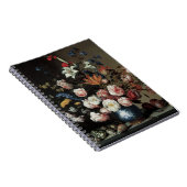 Vaas met bloemen bij een venster, Balthasar van de Notitieboek (Rechterzijde)