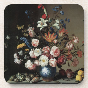 Vaas met bloemen bij een venster, Balthasar van de Onderzetter