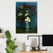 vaas met bloemen en papavers, van Gogh Poster (Thuiskantoor)
