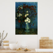 vaas met bloemen en papavers, van Gogh Poster (Keuken)