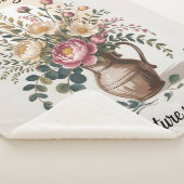 Vaas met bloemen groeien met Grace Quote Sherpa Deken (3/4)