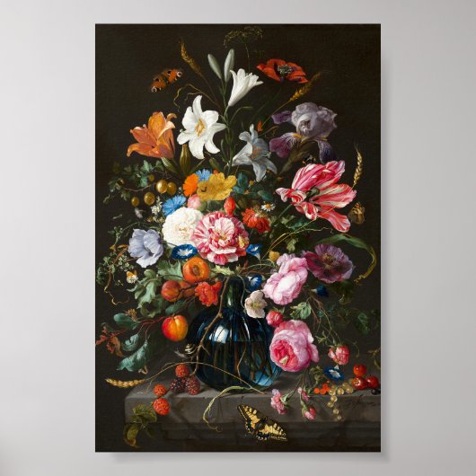 Vaas met Bloemen | Jan Davidsz de Heem Poster (Voorkant)