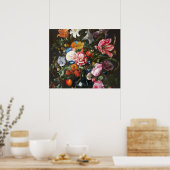 Vaas met bloemen. Maker Jan Davidsz de Heem. Poster (Keuken)