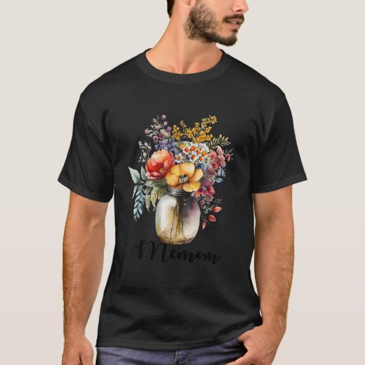 Vaas Met Bloemen Memom T-shirt (Voorkant)