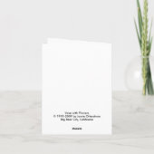 Vaas met bloemen - Notecard Kaart (Achterkant)