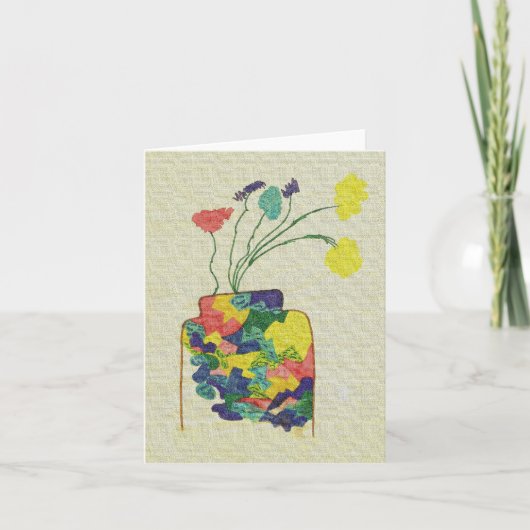 Vaas met bloemen - Notecard Kaart (Voorkant)