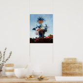 Vaas met Bloemen Poster (Keuken)